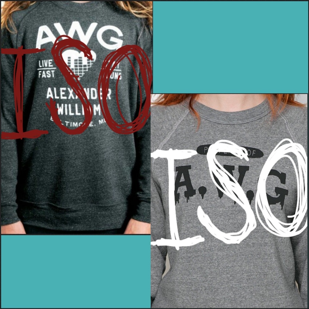 ISO AWG Glamour Kills Alex Gaskarth sweatshirtsXXL